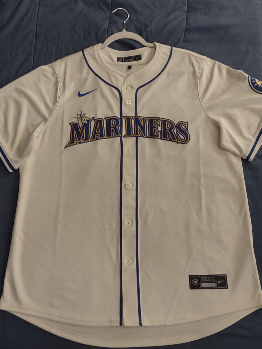 Seattle Mariners Sunday Cream Nike Jersey #10 Jarred Kelenic Victor Robles XL